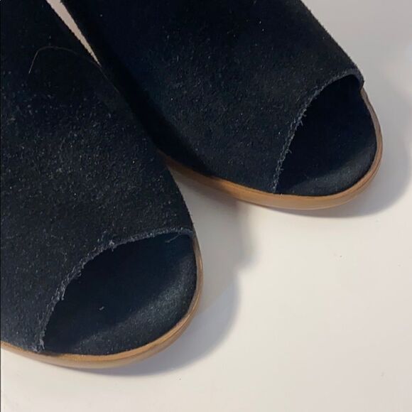 Marc Fisher Peeptoe Suede Booties - Picture 2 of 6